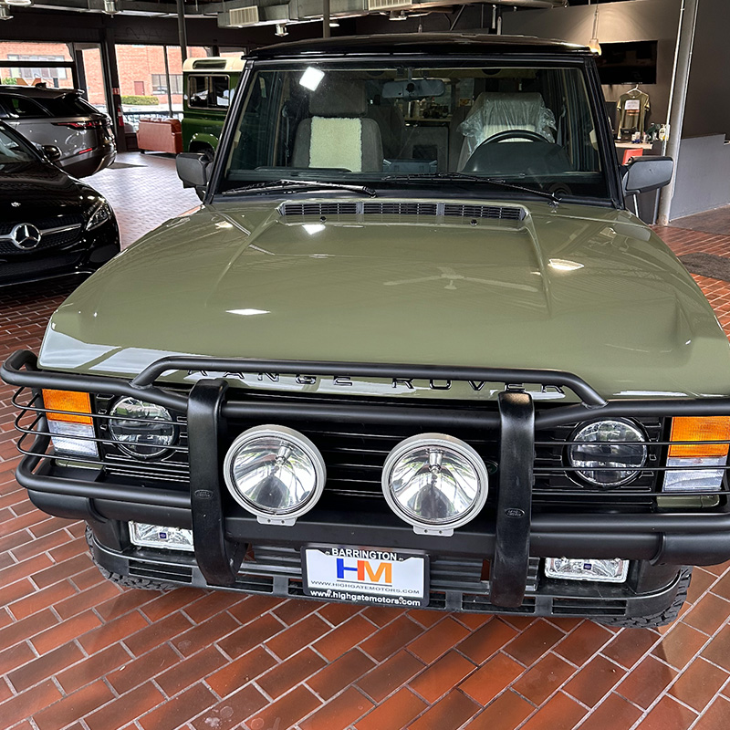Green Land Rover